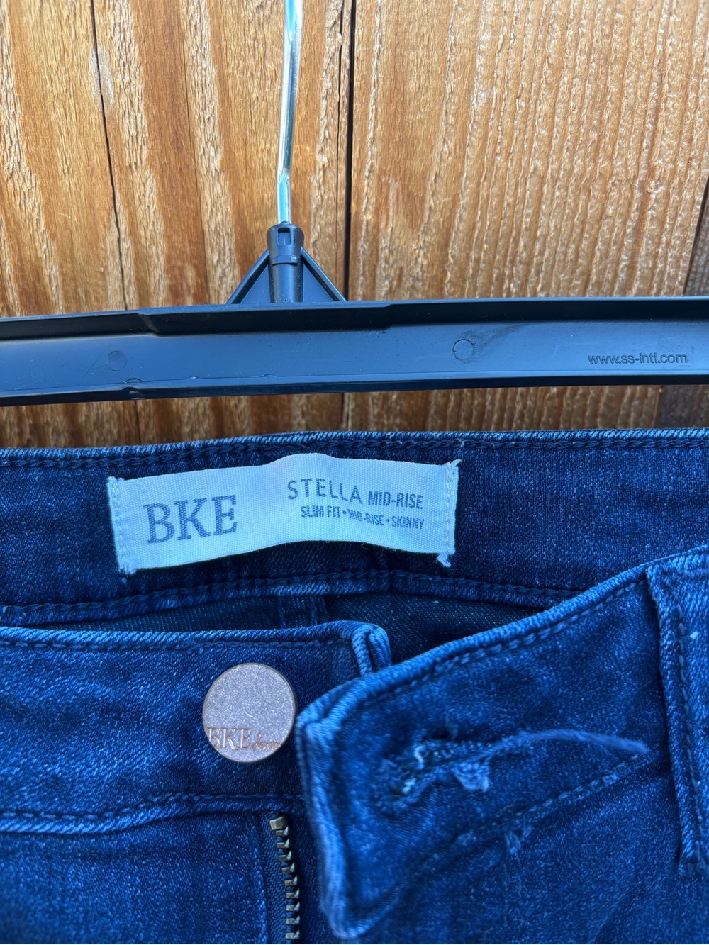 BKE Stella Mid-Rise Skinny Jeans - Dark Blue